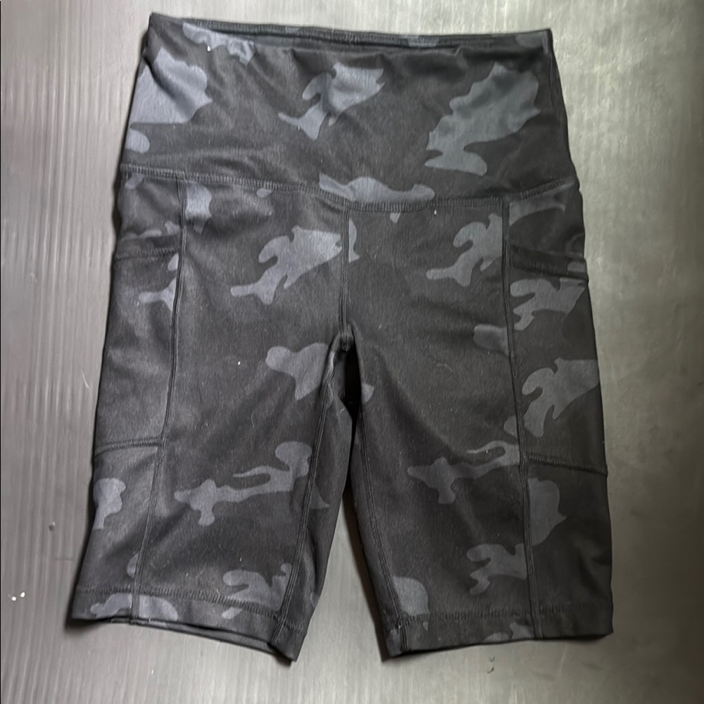 Yogalicious Black Camo Bike Shorts